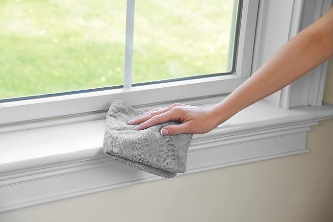 Rubbermaid Microfiber Cloth Towels 24 Pack 14"x14" Non-Scratch Reusable/Washable - Image 8