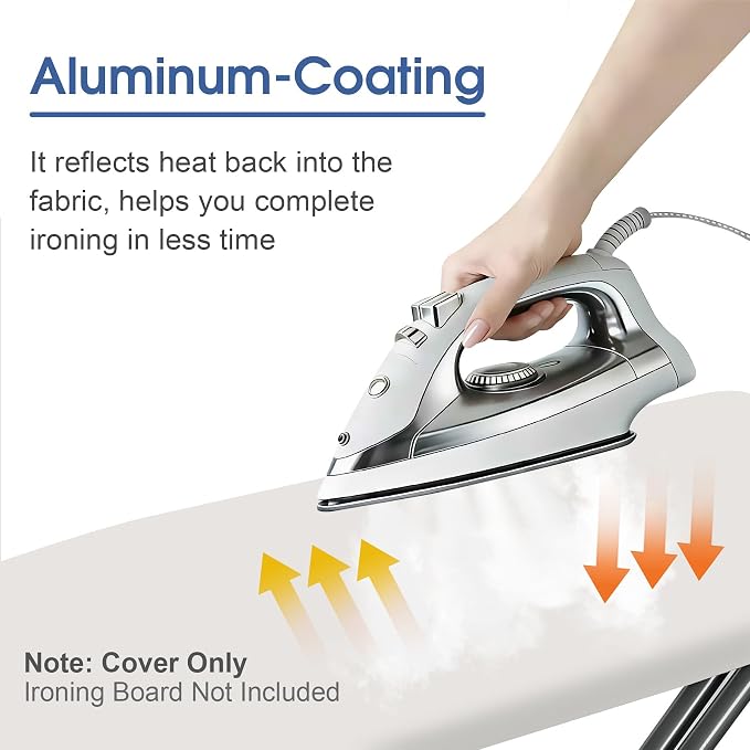 Ironing Board Cover and Pad for Standard Size 15" x 54" - Image 3