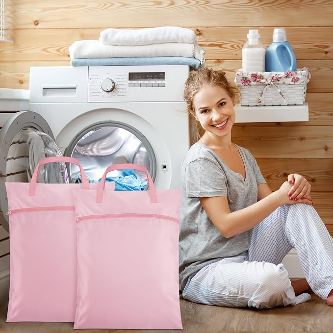 Oudain 2 Pcs Travel Laundry Bags Waterproof Dirty Clothes Bag - Image 7