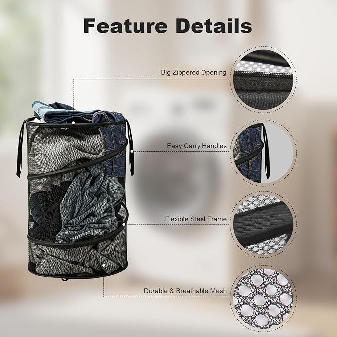 BATTOO Collapsible Laundry Basket - Image 5