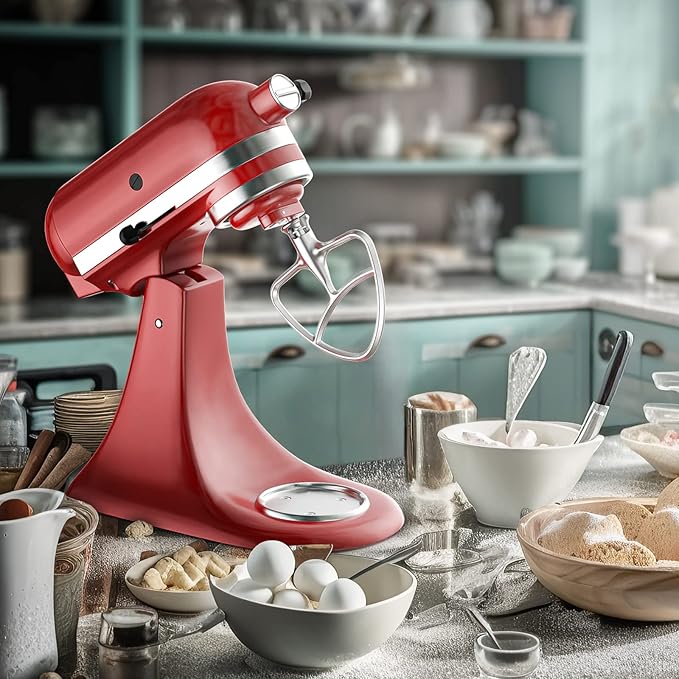 Cofun Stainless Steel Paddle Attachment for KitchenAid Mixer, Flat Beater for KitchenAid Mixer Fits 4.5-5Qt Tilt Head Mixer, Mixer Paddle Attachment, Dishwasher Safe