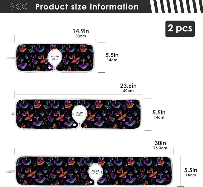 Neon-color Mushrooms Sink Mat for Faucet Sink Splash Guard Faucet Handle Drip - Image 4