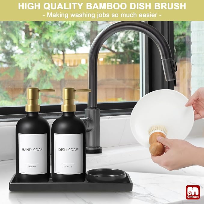 GMISUN Dish Soap Dispenser for Kitchen, 17 fl oz Dish Soap Dispensers - Image 7