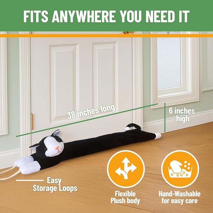 Evelots Under Door Cat Draft Stopper - Image 3