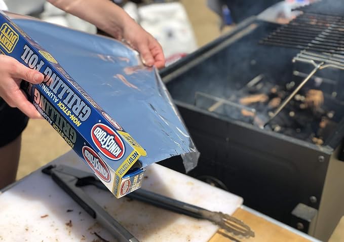 Kingsford Heavy Duty Non-Stick Grilling Aluminum Foil Roll, 45 Sq Ft, 12-Pk | - Image 2