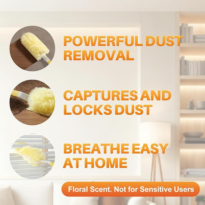 Heavy Duty Duster Refills for Swiffer Duster, Disposable Dusters for Cleaning - Image 3