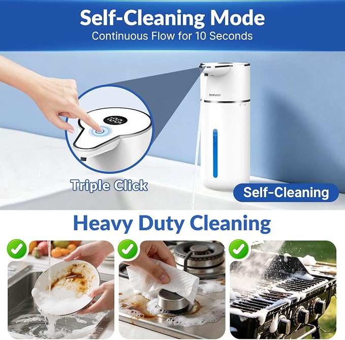 Automatic Liquid Soap Dispenser Touchless, 6-Level Adjustable, USB Rechargeable - Image 5