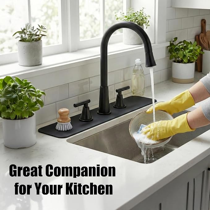 2PCS Kitchen Bathroom Faucet Mat - Image 4