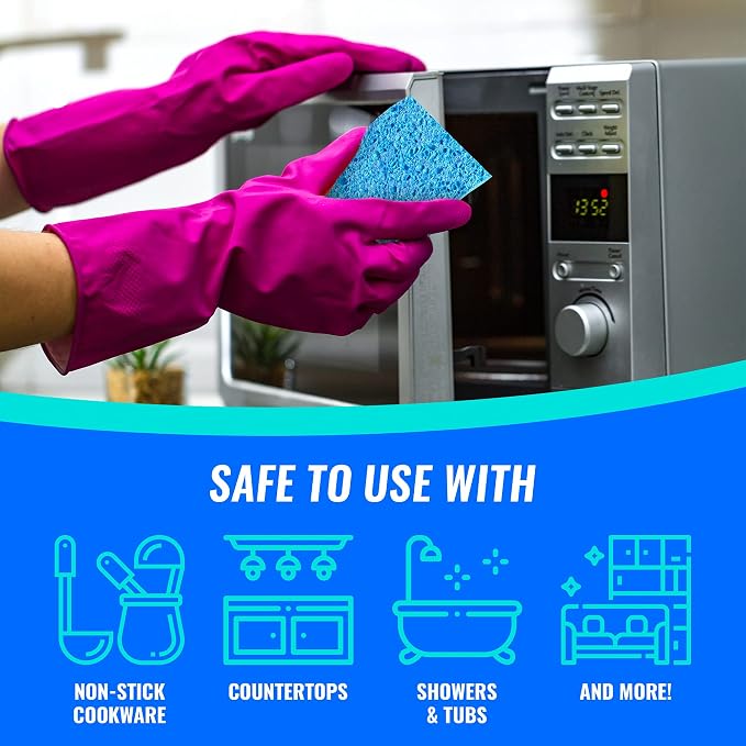 SCRUBIT Multi-Use Scrub Sponge – Non-Scratch Kitchen Sponges - Image 6