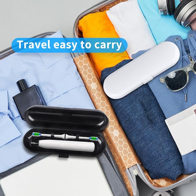 Fowecelt 2 Pack Electric Toothbrush Travel Case - Image 4