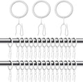 Qunclay 100 Set 1.26 Inch Metal Curtain Rings by Qunclay