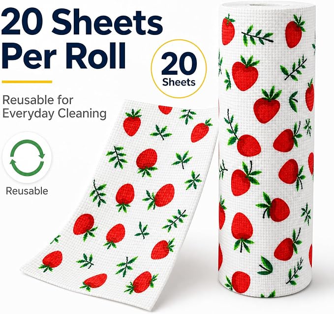 20 Pack Microfiber Cleaning Cloths, Reusable and Highly Absorbent Multi-Purpose - Image 6