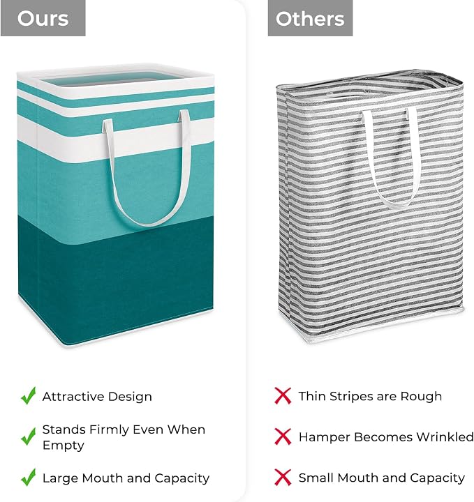 HomeHacks 2 Pack Large Laundry Baskets, Laundry Hampers Bags | Waterproof - Image 3