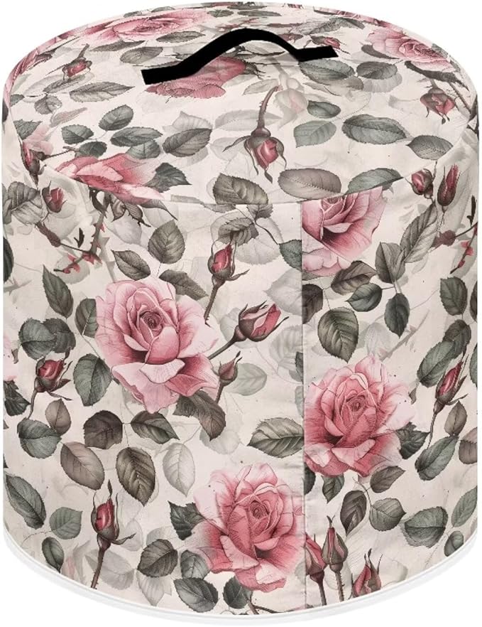 Pink Rose Dust Cover Instant Pot Heavy Duty Waterproof Dust Pressure Cooker Cover Case for Instant Pot Pressure Cooker Instant Pot Appliance Covers Pressure Cooker Size M