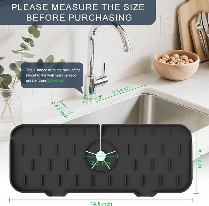 Kitchen Faucet Sink Splash Guard - Image 2