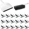 Zubebe 18 Pcs Mini Dustpan and Brush Set, Small Broom and Dustpan Set Small by Zubebe