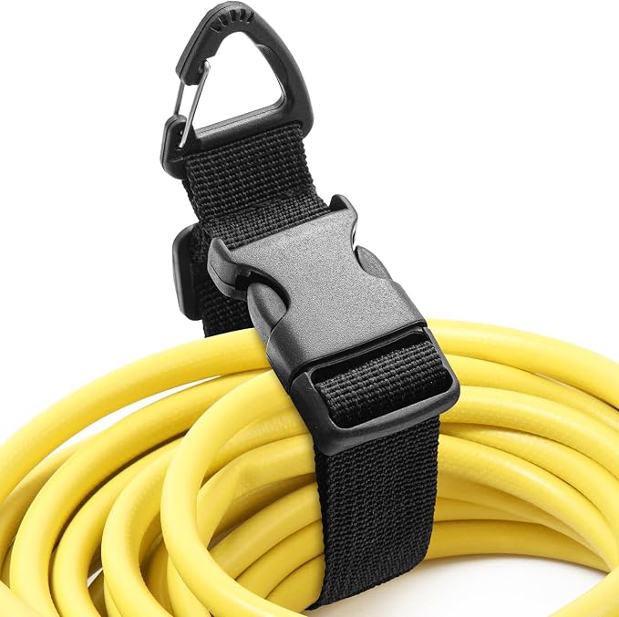 1 Pack Adjustable Extension Cord Holder Straps, Heavy Duty Triangle Clips by Wowangce