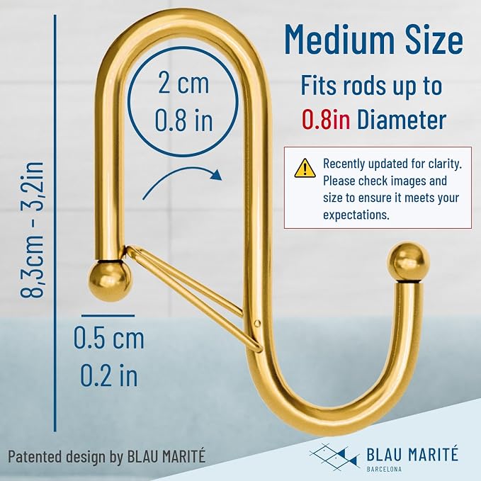 10-Pack Metal S Hooks for Hanging – Heavy-Duty S-Shaped Hooks - Image 3
