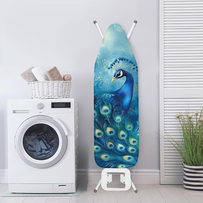 Peacock Ironing Board Cover and Pad 15x54 Inch Standard Iron Board Cover - Image 3