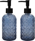 YYTSGG Blue Glass Dish Soap Dispenser by YYTSGG