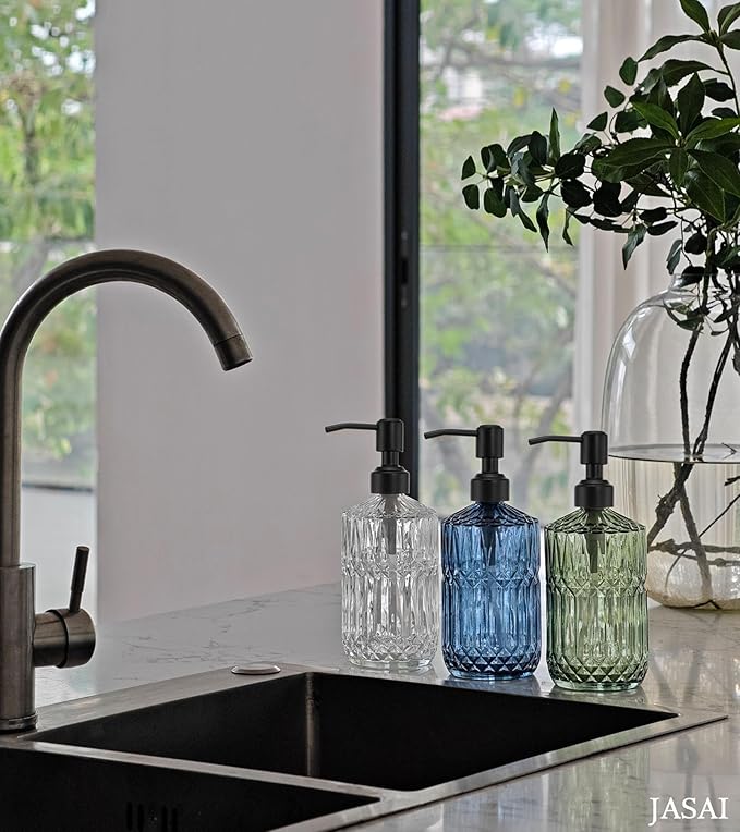 JASAI 18 Oz Green Soap Dispenser - Image 7