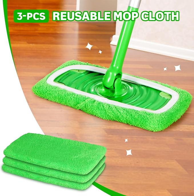 Reusable Microfiber Mop Pads Compatible - Image 4