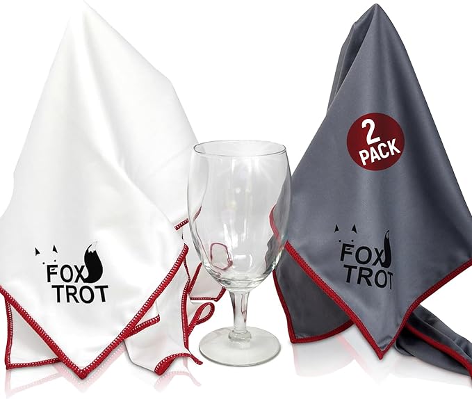 Fox Trot Large Microfiber Polishing Cloths | Streak Free, Lint Free Shine and by FoxTrotLiving