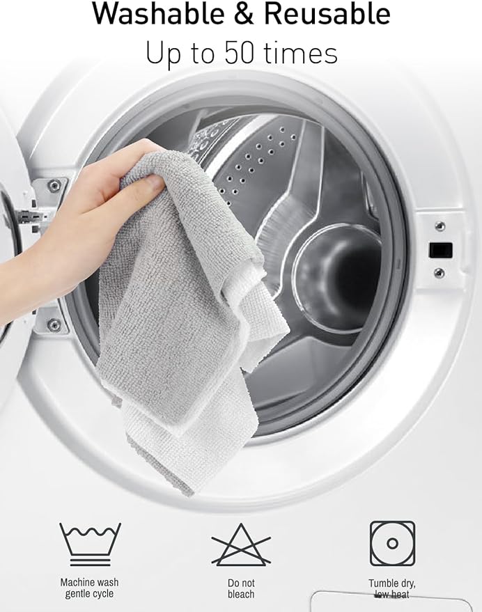 Fantasticlean Microfiber Cleaning Cloth Roll- 75 Sheets, Tear-away Microfiber - Image 8