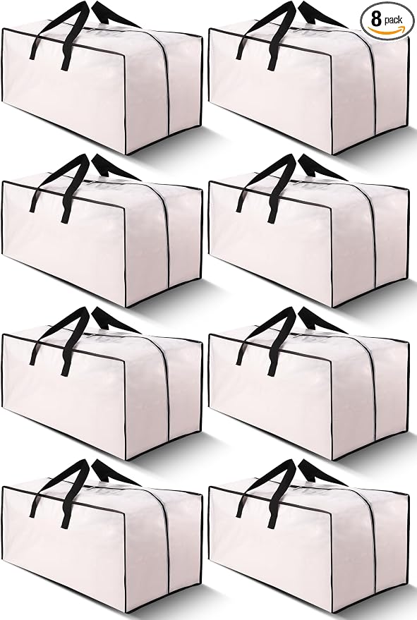 Cosy Family 8 Pack Heavy Duty Extra Large Moving Bags by Cosy+Family