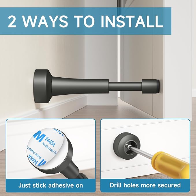 5PCS Spring Door Stoppers for Wall - Image 3