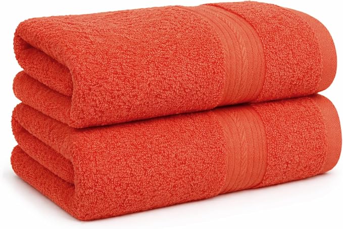 Ample Decor 100% Cotton Hand Towels 18x28 Inches, 600 GSM, Soft & Absorbent by AmpleDecor