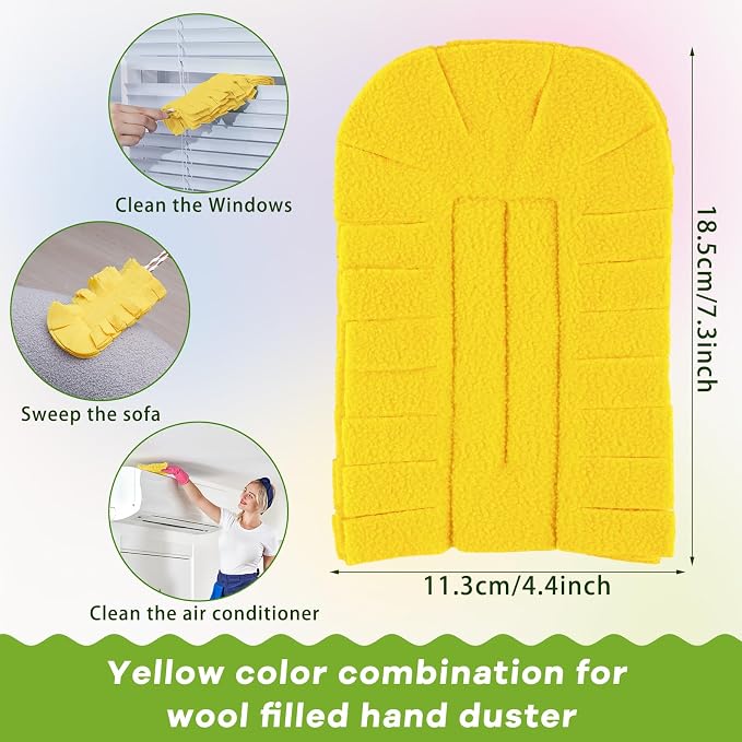 Zubebe 6 Pcs Reusable Duster Refills Fleece - Image 2