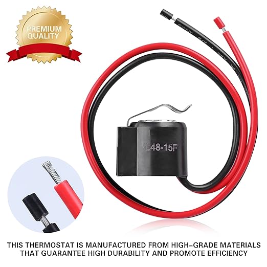 Refrigerator Defrost Thermostat W10225581, 2 Pcs Bimetal Defrost Thermostat Exact use for Whirlpool, Sears, Kenmore Refrigerator: Replace