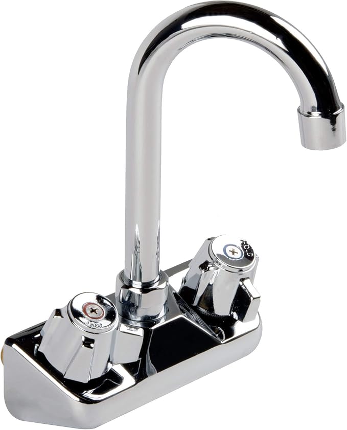 Commercial Stainless Steel Hand Wash Sink with Left Splash Guard – 16" x 16" | NSF Certified | Wall-Mount Handwashing Station
