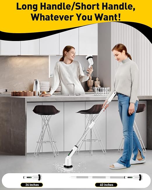 Electric Spin Scrubber for Bathroom, Shower Scrubber - Image 6