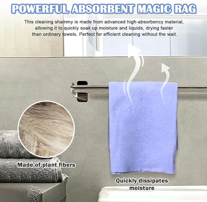 Ultra-Absorbent Miracle Cleaning Shammy, Super Absorbent Cleaning Cloth - Image 5