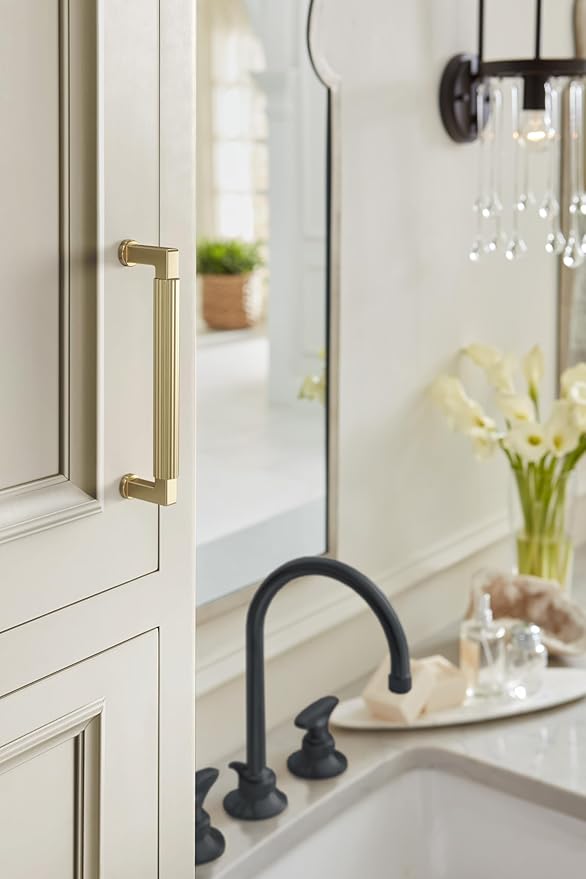 Amerock Ballard 5-1/16 inch (128mm) Center-to-Center Golden Champagne Cabinet Pull, BP37644BBZ
