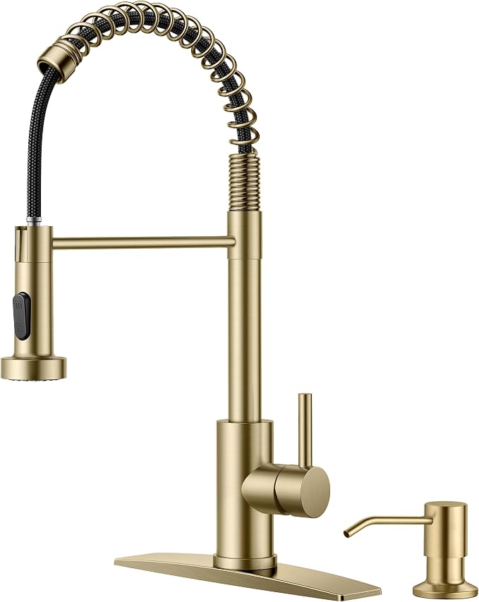 FORIOUS Gold Kitchen Faucet by FORIOUS