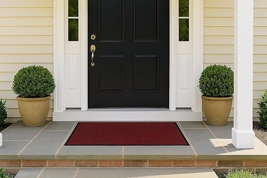Guardian WaterGuard Indoor/Outdoor Wiper Scraper Floor Mat, Rubber/Nylon, 2'x3', Burgundy