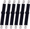 8pcs Adjustable Bed Sheet Straps & Clips, Elastic Fitted Sheet Holder from 14 by qzcccecl