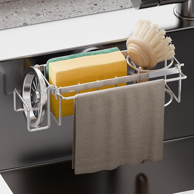 TAILI 4-in-1 Sponge Holder for Kitchen Sink by TAILI