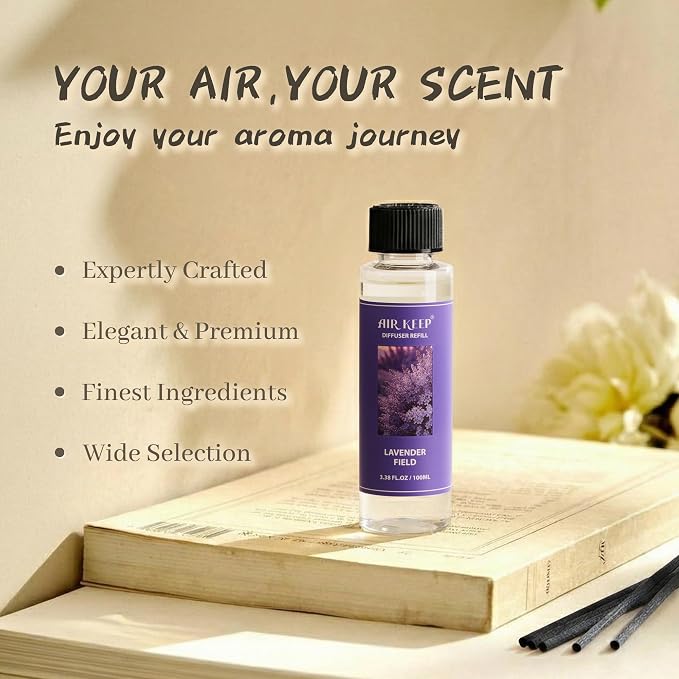 Reed Diffuser Oil Refill/Lavender Field/3.38 oz / 1 Pack/Air Freshener & - Image 2