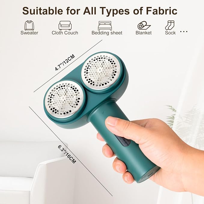 Fabric Shaver, Dual Motor Electric Lint Shaver - Image 5