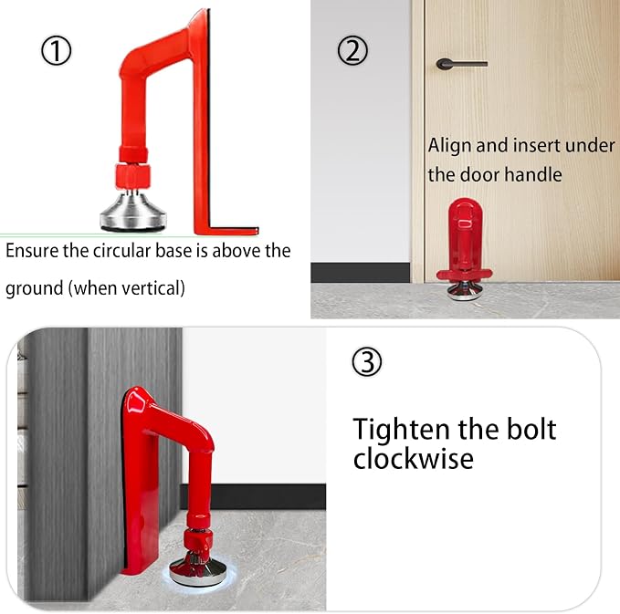 Door Stoppers Security, Portable Door Lock - Image 5