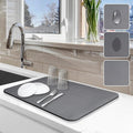 Dish Drying Mat for Kitchen Counter, Non-slip Drying Mat for Coffee Machine by Etomiel
