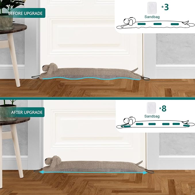 Under Door Draft Stopper Decorative Wind Stopper 42 inch - Image 4