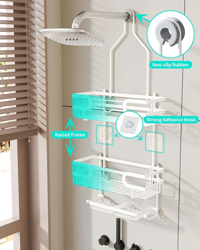HapiRm Bathroom Hanging Shower Caddy - Image 4