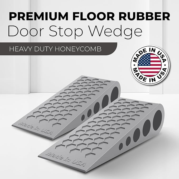 Door Stoppers for Bottom of Door Premium Floor Rubber Door Stop Wedge Made in - Image 3