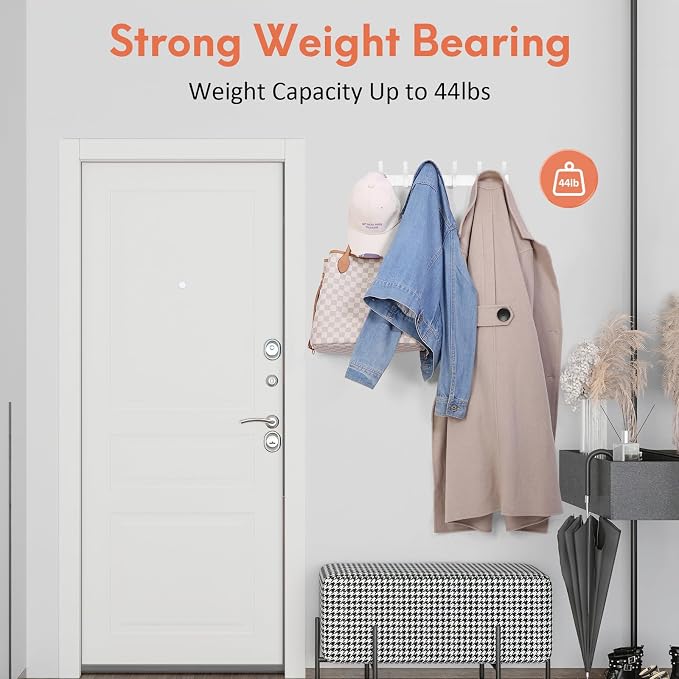 Optish Coat Rack Wall Mount, Coat Hook Wall Mount, Wall Hooks - Image 3