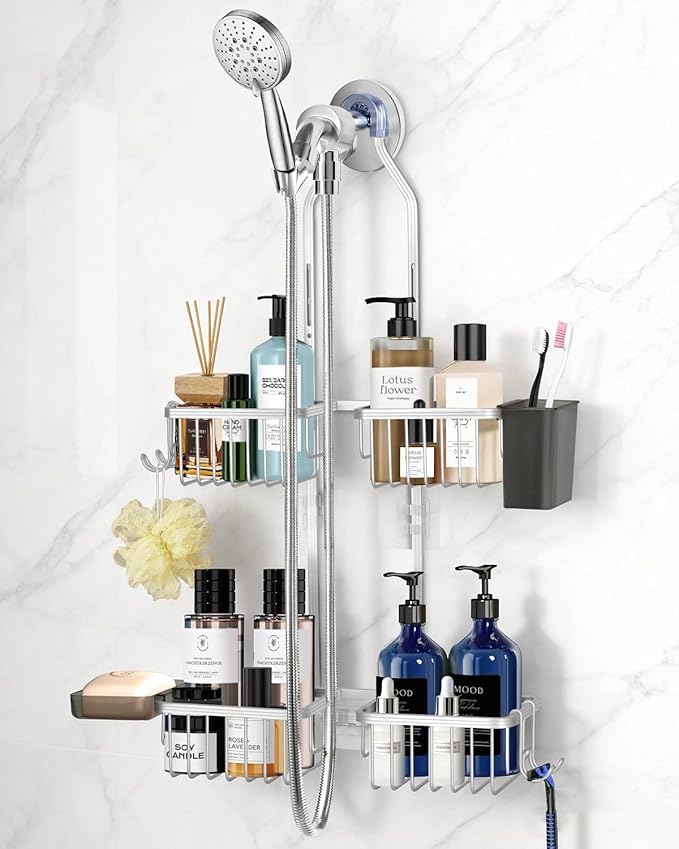Adjustable Shower Caddy Hanging by MSAICOE